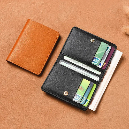 Compact Leather Card Wallet for Men and Women | Minimalist Everyday Carry