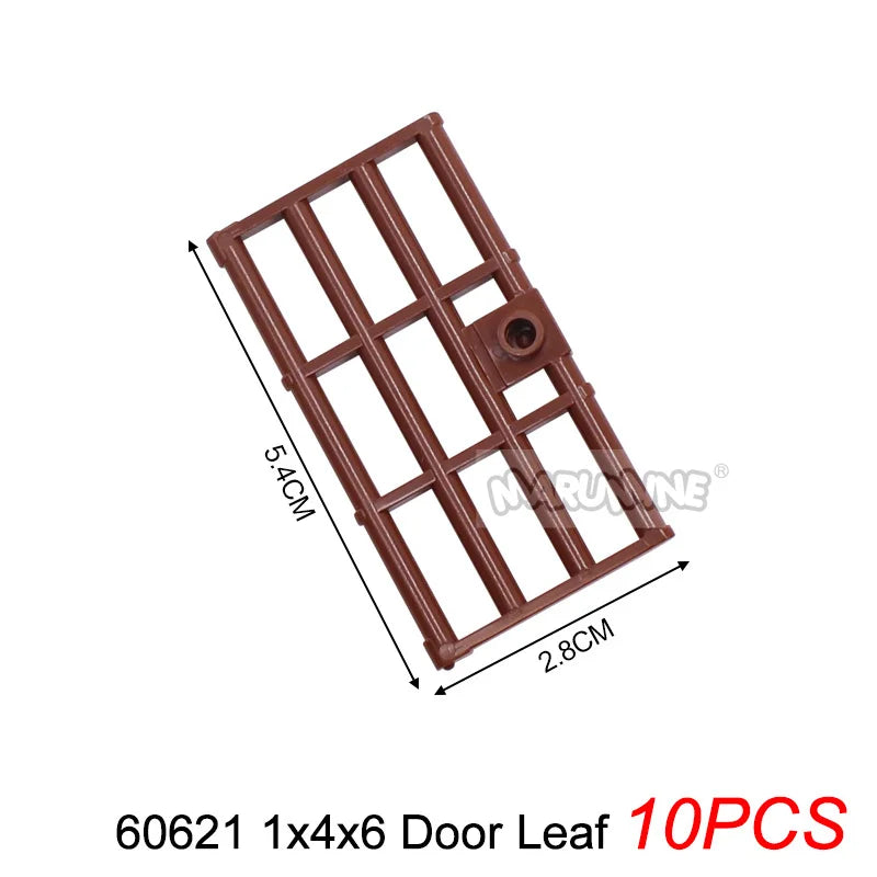 Marumine Window and Door Building Blocks | Compatible City House Parts Set