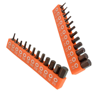 12/24pcs Hex Screwdriver Bit Set | Alloy Steel Magnetic 25mm 1/4in Hex Shank Driver Bit Set