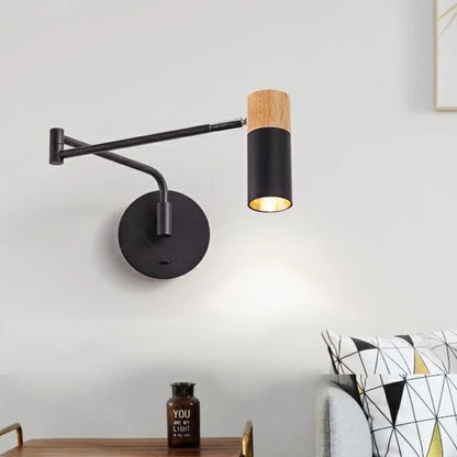 Modern Adjustable Wall Sconce Telescopic Reading Lamp Bedroom Living Room
