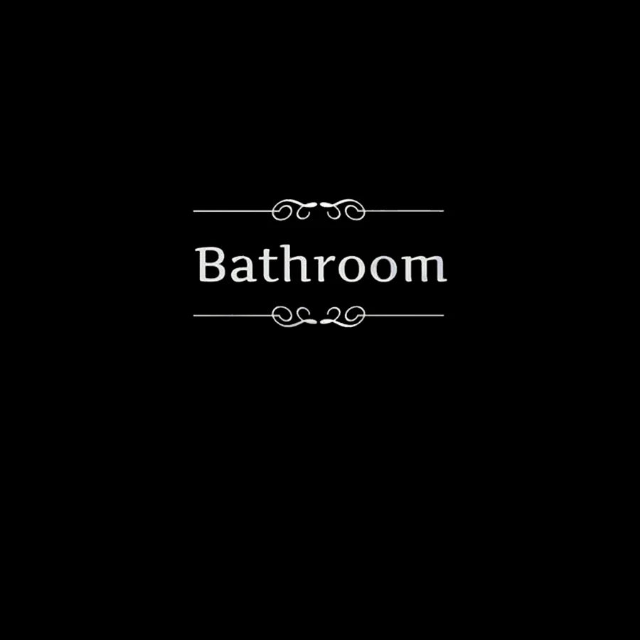 French Bathroom Toilet Sign Vinyl Sticker Decal | WC Entrance Sign Door Decal for France Home