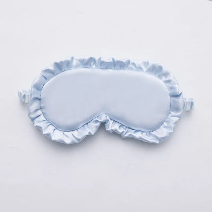 Silk Ruffle Sleep Eye Mask | Light Blocking Sleep Aid for Adults
