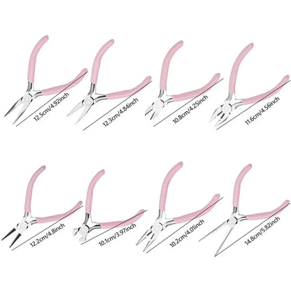 8 Style Jewelry Pliers Tools & Equipment Kit | DIY Jewelry Making Tool Set