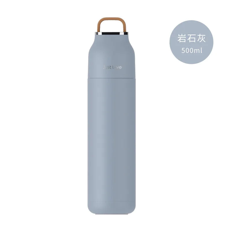 500ml Double Wall Stainless Steel Insulated Thermos Cup | Portable Outdoor Sports Tumbler