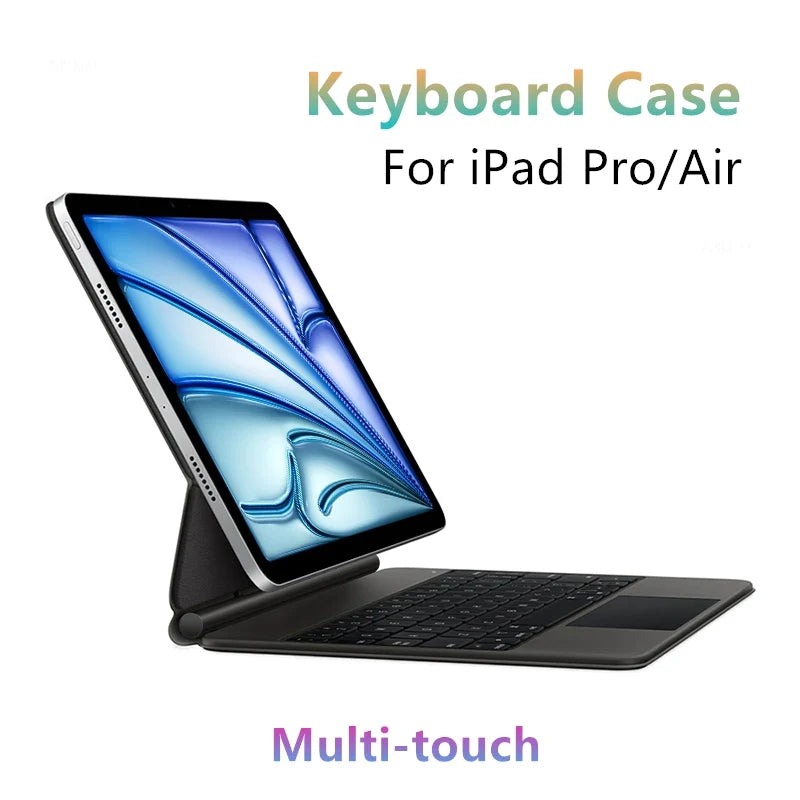 Wireless Keyboard Case for 11 12.9 Tablet Touchpad Magnetic Smart Cover