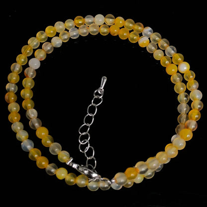 4mm Natural Stone Choker Necklace | Bohemian Crystal Collar Jewelry for Women