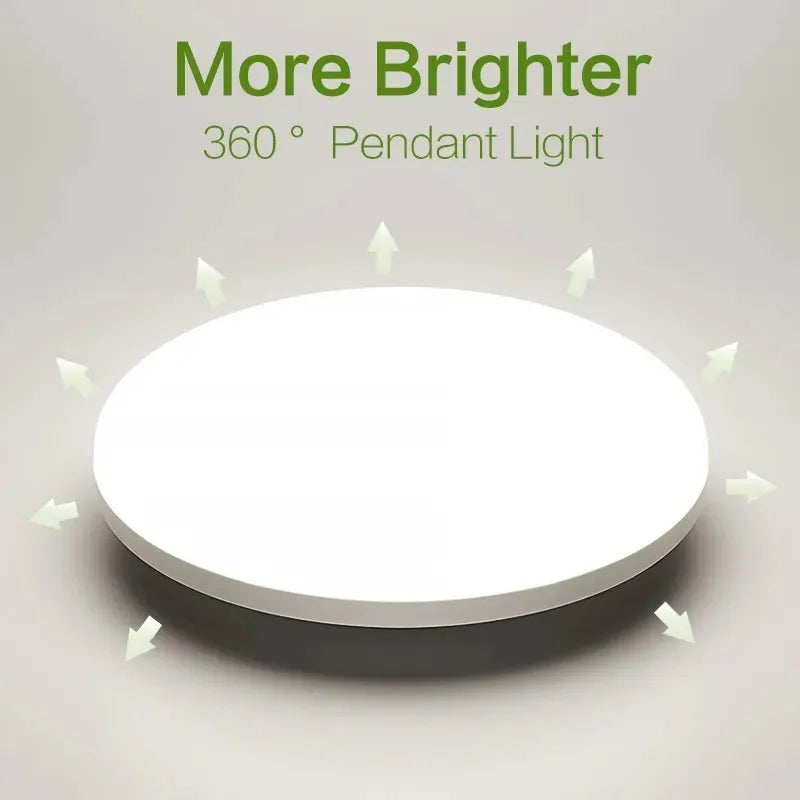 Ultra-Thin Round LED Ceiling Light 6500K Waterproof Flush Mount Modern Lamp