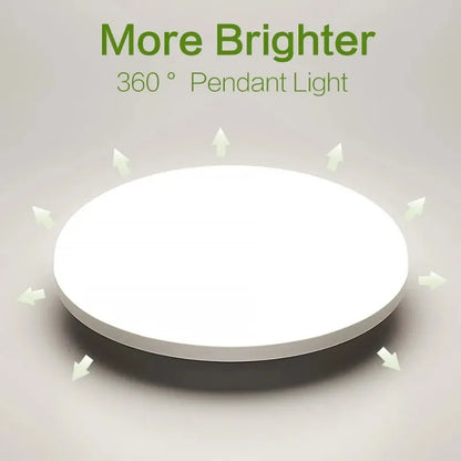 Ultra-Thin Round LED Ceiling Light 6500K Waterproof Flush Mount Modern Lamp