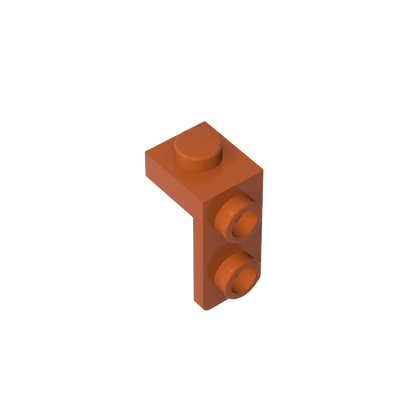 Gobricks Bracket 1 x 1 - 1 x 2 | Compatible Building Block
