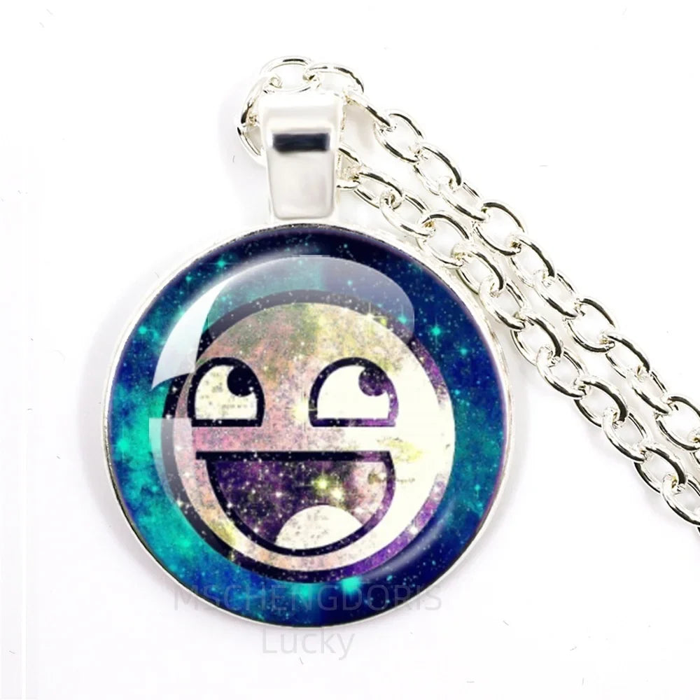 Funny Meme Cartoon Pendant Necklace | Unisex Fashion Jewelry Gift
