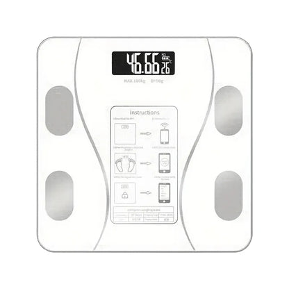 Smart Bluetooth Digital Scale – LED Display with App Sync and Rechargeable Battery
