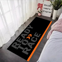 Ready To Race Motorcycle Carpet Garage Mat Racing Cool Moto Display Motorcycle Display Hallway Anti-slip Mat Home Decoration