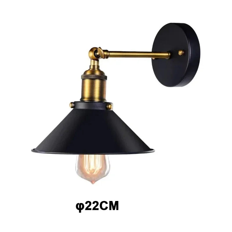 Wooden Wall Lamp with Switch – Modern E27 Color Sconce for Bedroom & Living Room