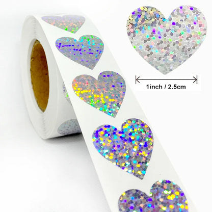 Star Stickers for Thank You Cards and Packaging | Round Labels for Photocard Decor