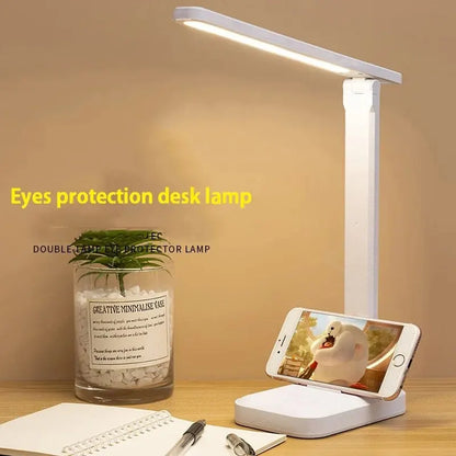 LED Foldable Desk Lamp | 3 Stepless Dimming Touch Control Eye-Care Reading Light