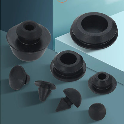 Bouchons en caoutchouc de silicone solide de 2 mm à 16 mm, couvercle de type T, joint à enclenchement, capuchons d'obturation, bouchon d'étanchéité
