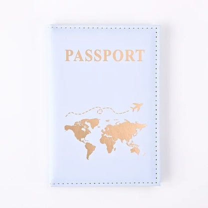 World Map Passport Cover | PU Leather Travel Wallet