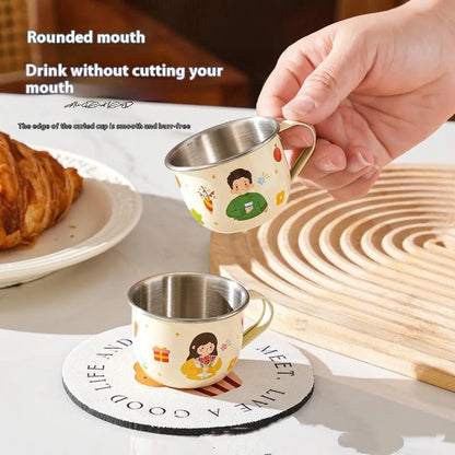 Kids Stainless Steel Cup | Anti-Scalding Mini Mug for Toddlers