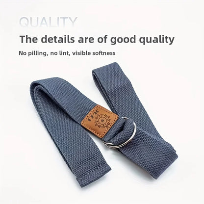 Yoga Stretching Strap with Metal Rings | Fitness and Flexibility Aid