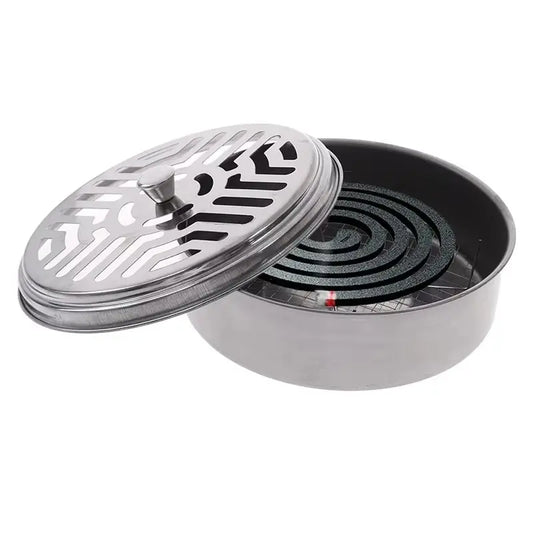 Mosquito Coil Holder with Mesh Stand | Camping Garden Incense Burner