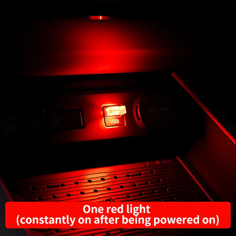 Car USB LED Atmosphere Light | Touch Control Car Interior Decoration Lamp