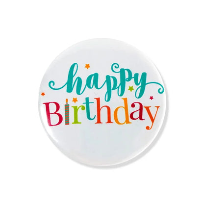 New Happy Birthday Theme Emblem Birthday Party Children's Adult Clothing Decoration Badge Birthday Party Decoration Souvenir