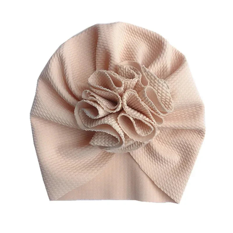 Baby Girl Turban Hat | Lovely Flower Soft Cap for Newborn Photography
