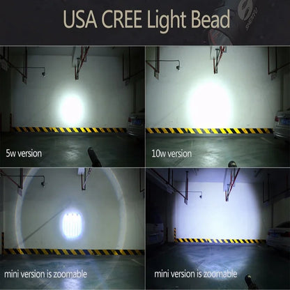 Linterna LED impermeable de aleación de aluminio con mango estilo murciélago – Luz superbrillante