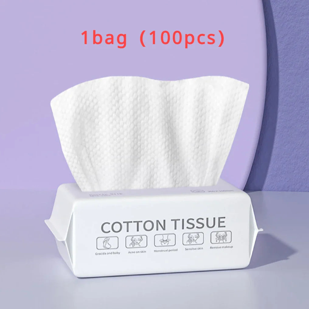 Disposable Face Towel | Soft Non-Woven Facial Cleansing Wipes for Spa and Home