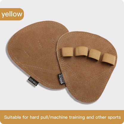 Powerlifting Gym Gloves | Breathable Weightlifting Gloves with Leather Palm Guard for Men and Women