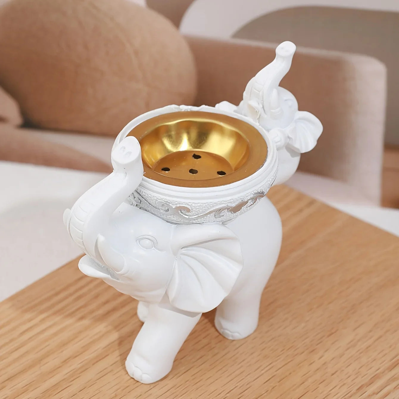 Figurine d'éléphant, plateau à bonbons amusant, vide-poche, table de décoration d'intérieur, figurine, articles divers, conteneurs, accessoires, boîte de rangement, bureau, b