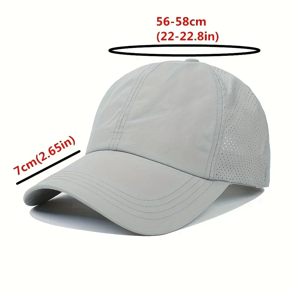 Women's High Ponytail Mesh Baseball Cap | Quick-Dry Breathable Sun Hat for Outdoor Sports
