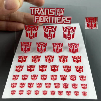 17 45Pcs/Sheet 3D Pressure Sign Stickers | Red Purple Children's Stationery Decals
