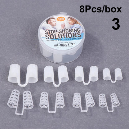 Silicone Anti Snore Nasal Dilators | Snoring Aid Nose Clip for Better Breathing