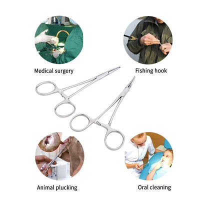 Stainless Steel Locking Forceps | Multi-Purpose Hemostatic Clamp for Fishing and Crafting
