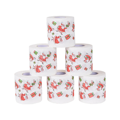Christmas Santa Claus Bath Toilet Roll Paper Merry Christmas Decoration for Home 2025 Xmas Decor Navidad Natal New Year Gift