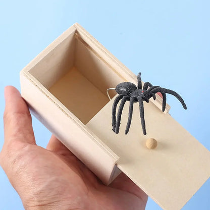 Wooden Surprise Spider Prank Toy | Funny Practical Joke Gift