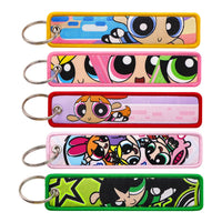 Vibrant Girls Embroidery Key Fob | Fashion Keychain for Cars and Bags
