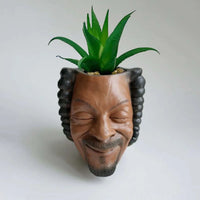 A Facial Flower Pot, Garden Flower Pot, Resin Facial Flower Pot, Succulent Flower Pot, Unique Flower Pot