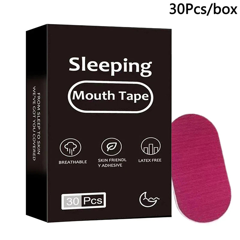 Snoring Relief Mouth Tape | 30 Hypoallergenic Strips for Better Sleep