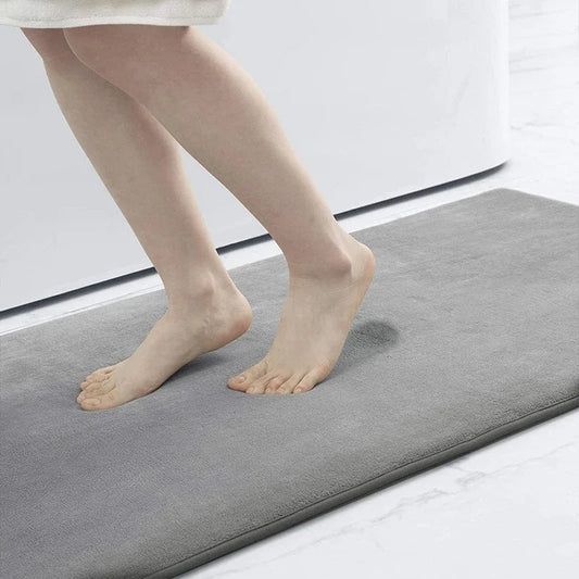 Tapis de sol absorbants VIKAMA pour salle de bain, tapis de porte de salle de bain à séchage rapide, antidérapants, tapis de pied anti-chute, tapis de toilettes, décoration intérieure