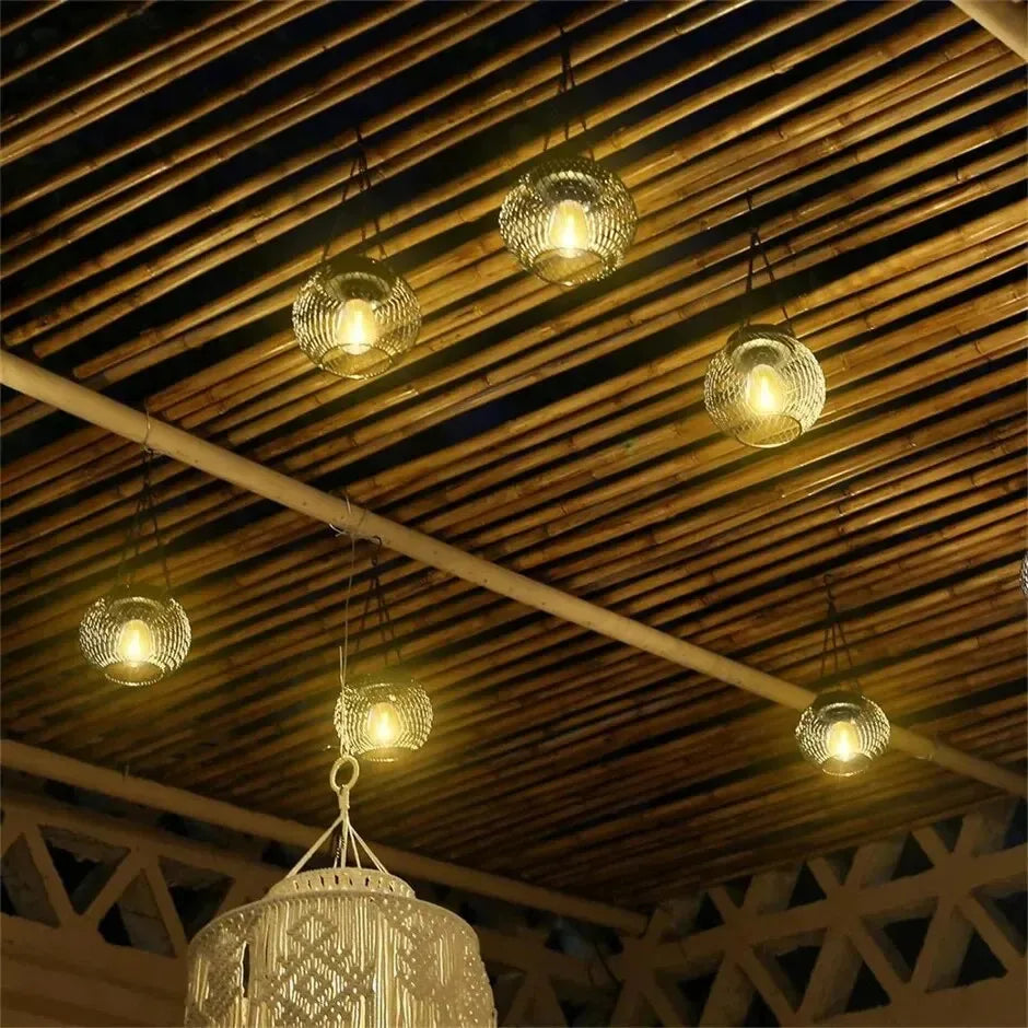 Ortiny Solar Lantern Outdoor – Waterproof Hanging Decorative Lights for Garden