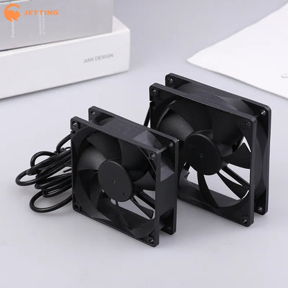 5V USB Cooling Fan for Router TV Box Computer | 50mm 80mm 90mm 120mm Black