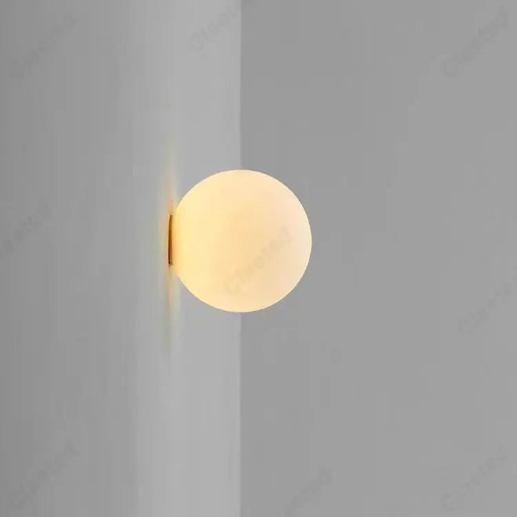 Créative Simple LED Boule Verre Applique Murale Salon Couloir Salle de Bain Chambre Chevet Éclairage Décoratif