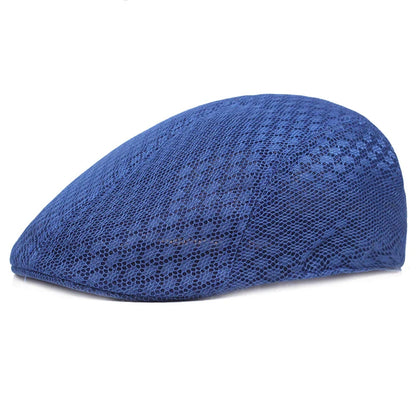 Summer Mesh Beret Hat | Unisex Newsboy Flat Cap for Casual Wear