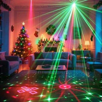 Laser Party Light DJ Disco Projector with 60 Patterns RGB Stage Light for Events