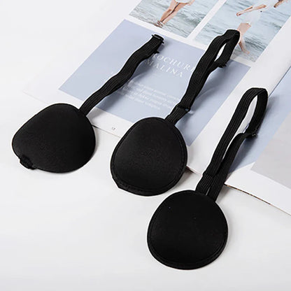 Single Eye Patch for Pirate Cosplay & Sleep Aid | Black Unisex Eyepatch