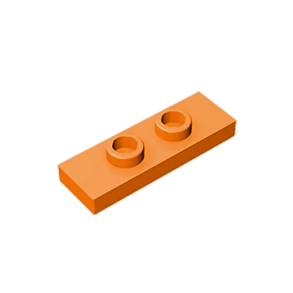 Gobricks GDS-1504 Plate, Modified 1 x 3 with 2 Studs (Double Jumper) | Compatible Building Block Piece