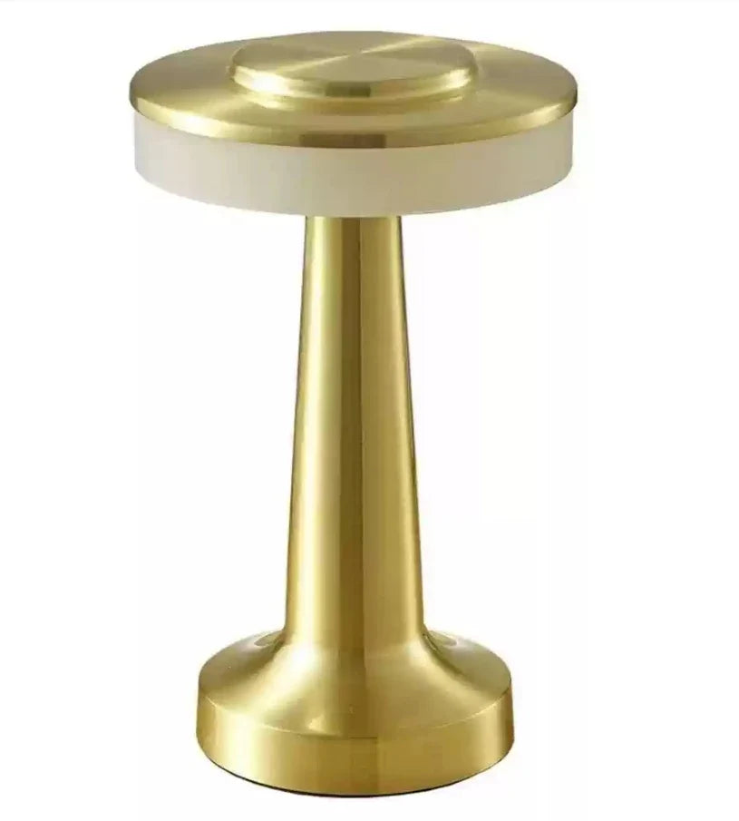 Metal Touch Table Lamp USB Rechargeable Portable Bedside Night Light for Bar