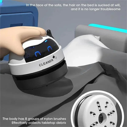 USB Mini Desk Vacuum Cleaner Handheld Table Sweeper for Office Crumbs Dust
